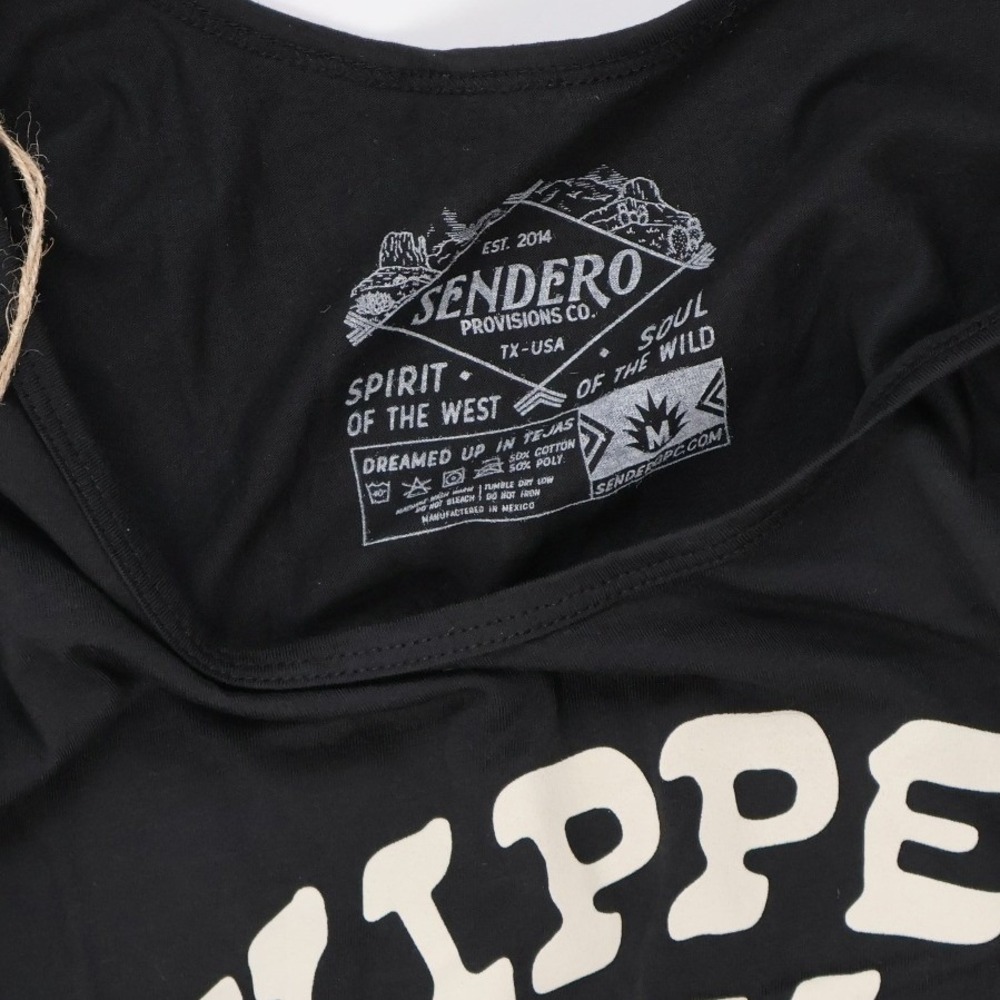 Sendero Provisions Co Tank Top Yippee Ki Yay Black Graphic Medium NWT - Picture 5 of 7